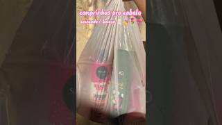 comprinhas pro meu cabelo cacheado 🛒🛍️🧴🌷 #comprinhas #salonline #unboxing #comprinhascacheada