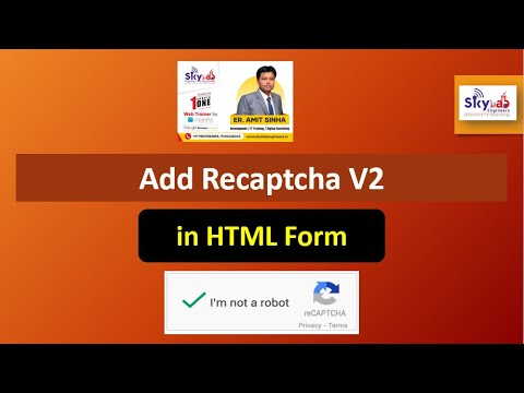 How To Add Google Recaptcha V2 To HTML Form - YouTube