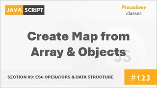 #123 Create Map from Array & Object | ES6 Operators & Data Structures | Modern JavaScript Course
