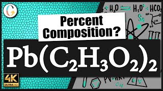 How to find the percent composition of Pb(C2H3O2)2 (Lead (II) Acetate)