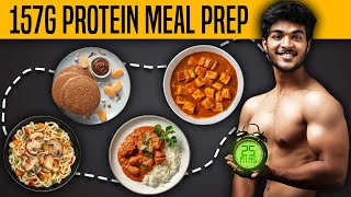 My Easy High Protein Full Day Meal Prep in 25 Minutes (157 Grams Protein!)