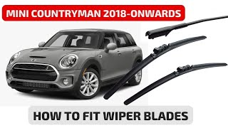 How To Replace Front Wiper Blades Mini Countryman 2018-onwards TLB Top Lock B Heyner