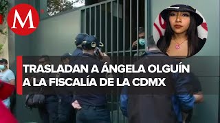 Ángela Olguín, menor desaparecida, llega a la fiscalía de la CdMx