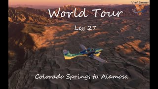 Colorado Springs (KCOS) to Alamosa (KALS) | Diamond DA62 | PilotEdge ATC | World Tour | MSFS 2020