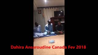 Zikr Dahira Ansaroudine Canada Fev 2018