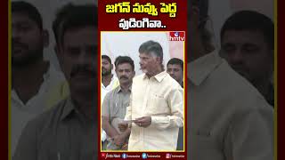 జగన్ నువ్వు పెద్ద పుడింగివా.. | babu comments on jagan | #chandrababu #jagan #shorts #hmtv