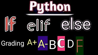 python if elif else || Student's grading marks || Python programming for beginners