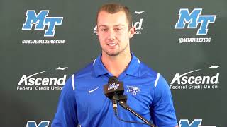 @MT_FB Week 01: Press Conference Blue Raider Student-Athletes