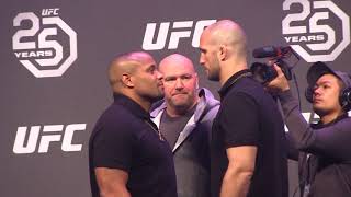 UFC 220 Press Conference: Daniel Cormier vs. Volkan Oezdemir Face Off