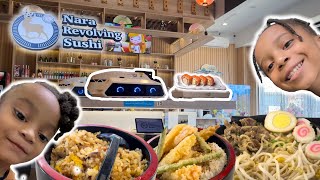 Twin Foodies: Trying Delicious Food at Nara Revolving Sushi Bar in Pooler GA!