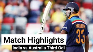IND vs AUS 3rd ODI HIGHLIGHTS | India vs Australia 3rd ODI 2020 Highlights