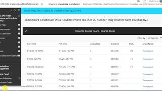 Collaborate Ultra for instructors: Generate poll and attendance report