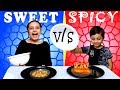 SPICY vs SWEET challenge #Funny #Kids | Tasty snacks for kids | Aayu and Pihu Show