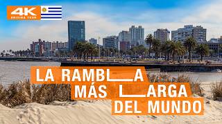 🇺🇾 MONTEVIDEO: La RAMBLA más LARGA del MUNDO | DRIVING TOUR 2025 [ 4K ]