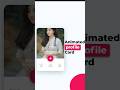 Animated profile Card using html and css #coding #webdesign #webdevelopment #javascript #html5 #css3