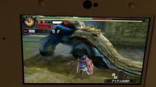 【MH4G】Lv140雷狼竜  生產盾斧 高出力属性解放斬り 10台