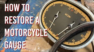 Restoring Motorcycle Gauge Face Plates: Part One: Removing the Bezel