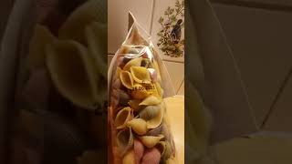 Jacob's  Conchiglie Shell pasta #vegan #shell #pasta #shorts #asmrsounds