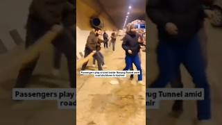 Viral Video | Passengers Play Cricket Inside Navyug Tunnel Qazigund Amid Road Closure In Kashmir