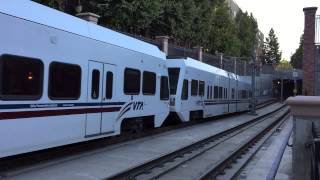 Valley Transportation Authority HD 60fps: VTA Light Rail Train Arrives @ Diridon Station 7/23/15