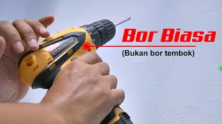 CARA BOR TEMBOK YANG KERAS PAKAI BOR BIASA!