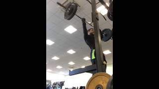 Strict overhead press 62.5kg x10reps PB