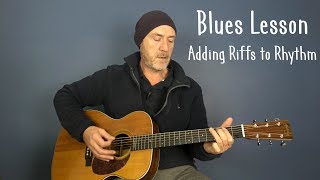 Blues guitar lesson: Playing rhythm & lead together - Guitar lesson by Joe Murphy