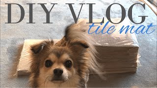 [ DIY VLOG ]タイルマットでプチリフォーム｜滑らない床｜犬の怪我対策｜夫婦と犬の暮らし｜ポメチワ