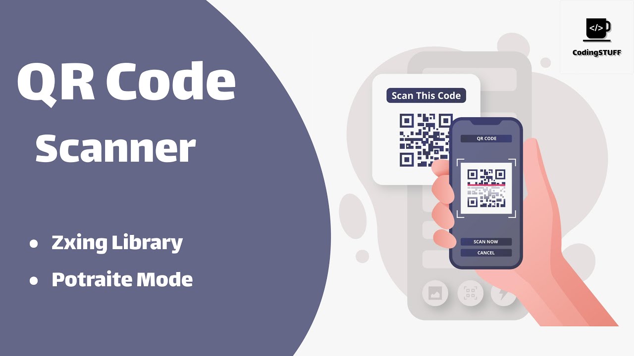 Qr Code Scanner Using Zxing Library In Android Zxing Brander