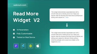 FlutterFlow Read More ✨ Read Less Widget 💫 #flutterflow #readmore