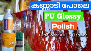 PU Polish Glossy Polish malayalam. Best Polish spray work