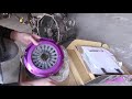 clutch install evo 8 exedy twin disc boosted films