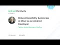 Raise accessibility awareness at work as an Android developer with Tiphaine