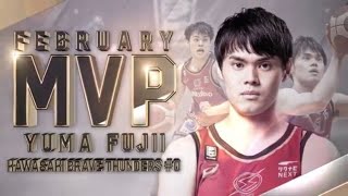 B.LEAGUE Monthly MVP 2020-21シーズン 2月受賞選手