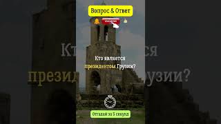 Вопрос \u0026 Ответ: Кто является президентом Грузии?  #грузия  #президент