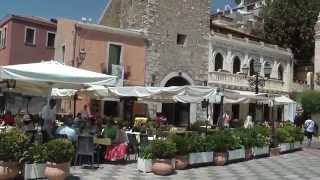 Piazza IX Aprile Taormina Sicily Italy