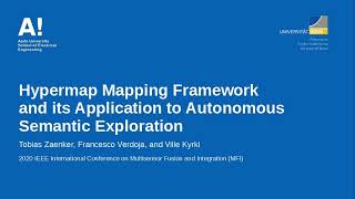 Hypermap Mapping Framework and its Application to Autonomous Semantic Exploration by T Zaenker et al