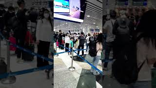 Chinese people in Malaysian airport