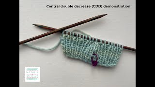 Central double decrease (CDD) demonstration