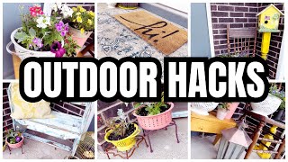 EASY outdoor DIY projects - Tons of outdoor decor inspiration