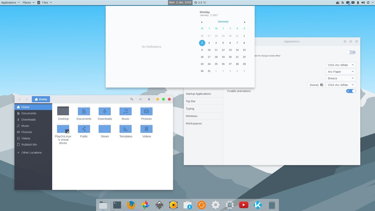 Linux Mac Os Mavericks Theme Statasl