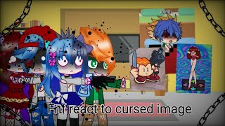 Fnf react to cursed image gacha club