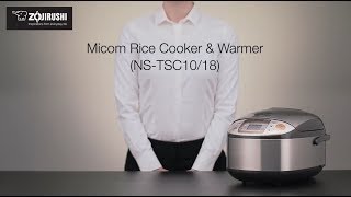 Zojirushi Micom Rice Cooker \u0026 Warmer NS-TSC10/18