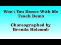 Won’t You Dance With Me - Line Dance (Teach Demo)