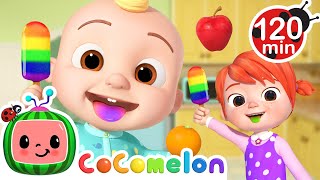 Rainbow Fruit Color Popsicles! 🍦🍓🌈 More Popular CoComelon Nursery Rhymes + Summer Songs for Kids