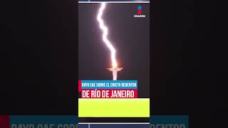 Rayo cae sobre Cristo Redentor de Río de Janeiro y fotógrafo capta el momento exacto | Shorts | Zea