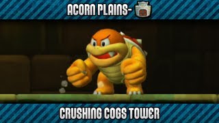 New Super Mario Bros. U 100% - Acorn Plains-Fortress: Crushing Cogs Tower