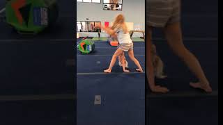 lift from cast shape to handstand on floor