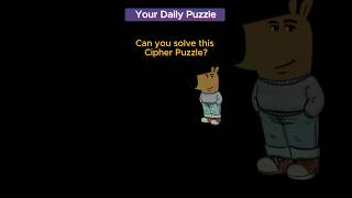 Can You Solve This Cipher Puzzle? #areyoupuzzled