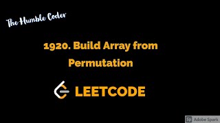 1920 Build Array from Permutation | Leetcode - Easy